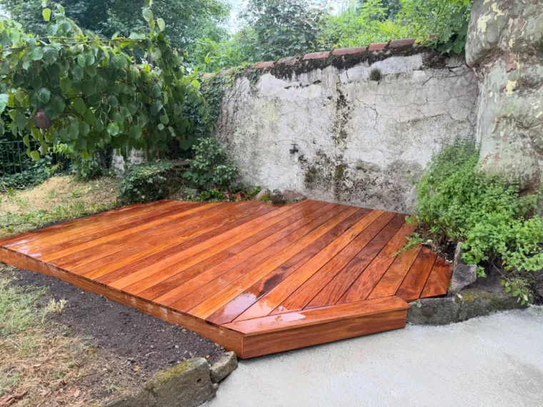 Aménagement de terrasse à Saint-Etienne, Mornant, Hugot Paysage
