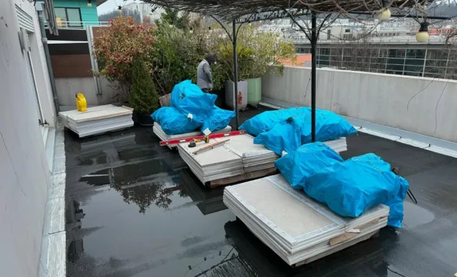 Aménagement de terrasse à Lyon, Mornant, Hugot Paysage