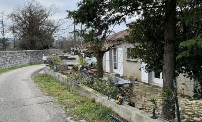 Réalisation d’une clôture rigide à Saint Andeol le Château , Mornant, Hugot Paysage