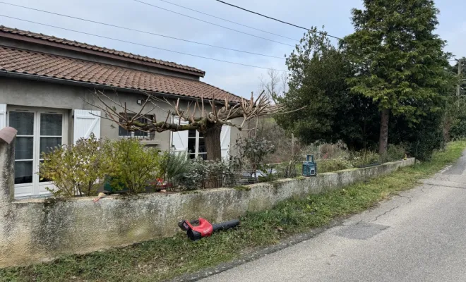Réalisation d’une clôture rigide à Saint Andeol le Château , Mornant, Hugot Paysage