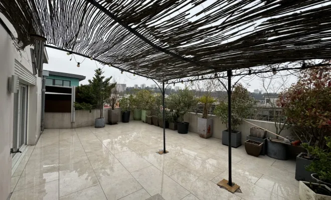 Aménagement d’une terrasse à Lyon , Mornant, Hugot Paysage